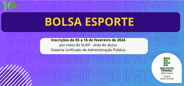 Edital n° 05/2024 -  Programa de Iniciação esportiva