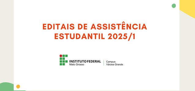  Editais de assistência estudantil  2025/1  Resultados Finais 